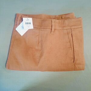 J Jill Linen Stretch Womens Size 12 NWT Red Oak Crop Lightweight Pants